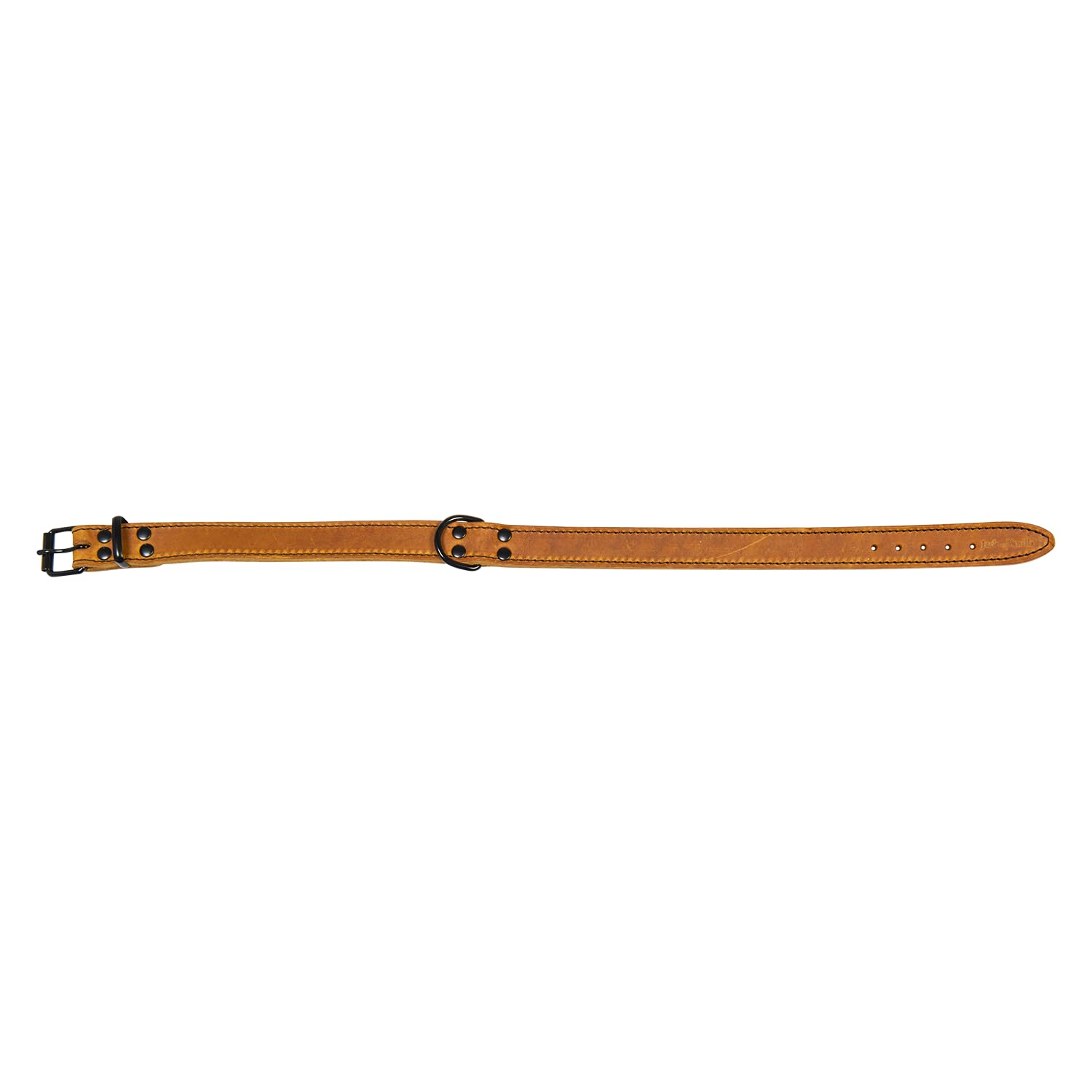 Collier pour chien Jack and Vanilla cognac le confort solide d'un compagnon heureux