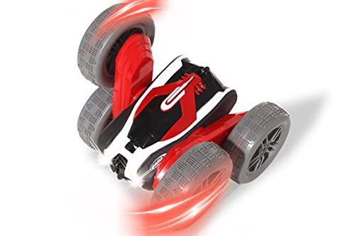 SpinX Stuntcar, 2,4GHz - 4WD, überschlagresistent, überwindet Fast jedes Hindernis und Extreme Steigungen, fährt auch auf dem Rücken, 360° Drehungen, LED