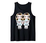 Kewpie Baby Twin Girls Twins Débardeur