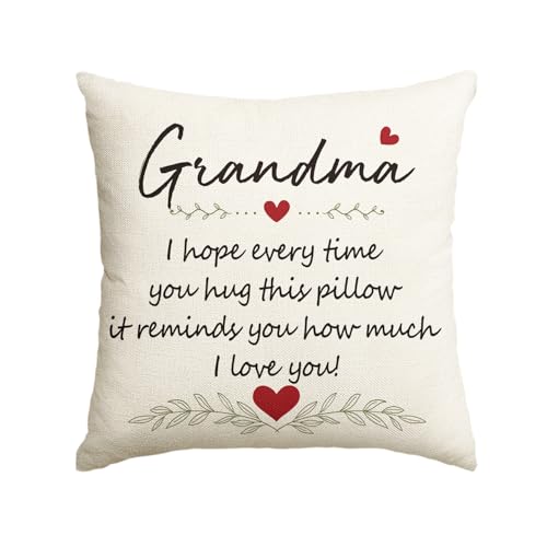 AVOIN Colorlife Grandma Hug Throw Pillow Cover 18x18