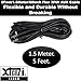 Xtenzi 3Pin Jack Flex Cable Wire Accessory for Bass Remote Knob Compatible with SKAR Audio RP and Marine Series Amplifiers (5 Feet)