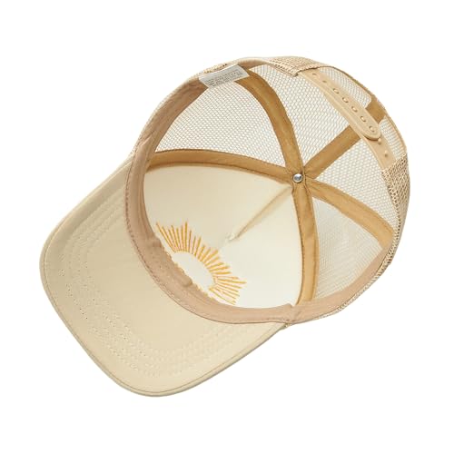 Image of Embroidered Lettering Print Truck Hat Baseball Cap Trucker Mesh Snapback Hat