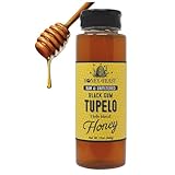 Honey Feast Tupelo – Authentic Florida Sweetener from Black Gum Tupelo & Holly Blend, Pure Raw 12 oz – American Product from a Central Florida Apiary