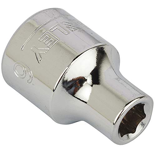 Image of STANLEY STMT72914-8B 3 /8-inch 6mm Chrome Vanadium Steel 6 Point Standard Socket (Silver)