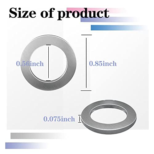 Cueclue 12Pcs Oil Drain Port Sealing Gasket Washer, Aluminum Engine Oil Drain Plug Sealing Gasket, 14Mm Replacement For Honda/Acura, Oem 94109-14000, Fits Most Popular Models 1973-2022 (Silver) #TOP1