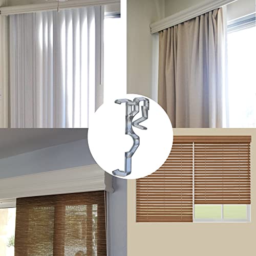 10Pcs Valance Clips 2-1/2'' Window Blinds Hidden Clip Retainer Holder Clear Plastic For Horizontal Blinds Valance With 2.5" In Width #TOP3