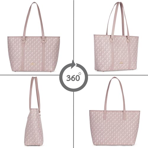 Image of Lavie Women's Mono LL Meryl Tote Bag for Women | Tote Handbag for Work | Ladies purse | Stylish Shoulder Bag | Gift for Women