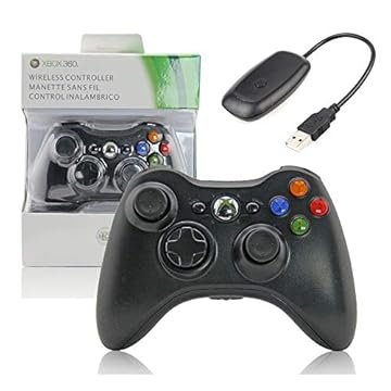 Controle Sem Fio Xbox 360 Para Computador Notebook Playstation 3 + Receiver Preto