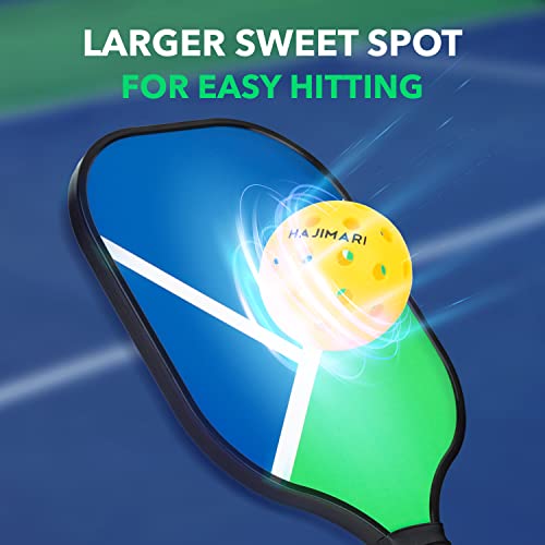 Hajimari Pickleball Set Solo Play Combo 1 Carbon Paddle & 3 Balls - Outdoors/Indoors Pickleball Exercise - Image 5