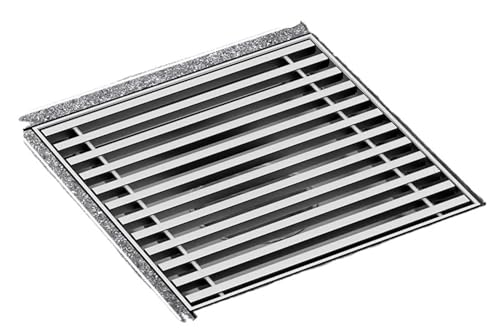 Drain de sol anti-odeur évacuation extérieure grand déplacement A20X20