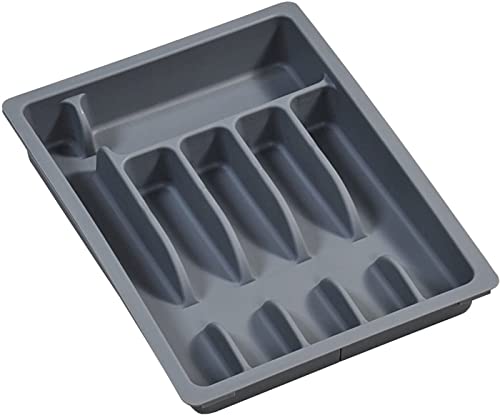 Kesper Variable Cutlery Drawer, 42x2,56x14,96in in Grey, 11,42 x 2,56 x 14,96