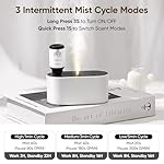 Waterless Diffuser for Essential Oil, Battery Operated Scent Air Aromatherapy Diffuser, Mini Aroma Diffusers with 3 Intermittent Mist Modes, Cycle Start for 400-700 sq.ft Home Office Bedroom - Image 3