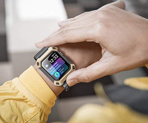Supcase [Unicorn Beetle Pro] Designed For Apple Watch Series 8/7/6/Se/5/4 [45/44Mm], Rugged Protective Case With Strap Bands (Gold) #TOP5