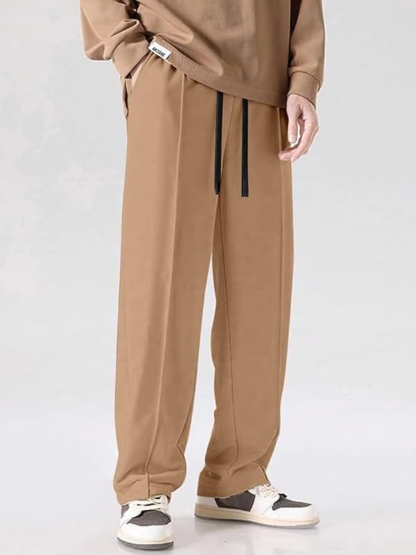 Image of NoseQueen Men's Cargo Trousers | Stretchable Formal Men Trousers | Polycotton Knitted Fabric Pant for Man | Stylish Slim Fit Men's Trouser for Men