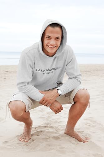 Lake Michigan Unsalted Modern Fit Unisex Hooded Sweatshirt3