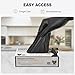 SWIFTLITE Black Vinyl Gloves, Food Grade Gloves Disposable Latex Free & Powder Free, Guantes for Cleaning Cooking Food Prep (100, Large)