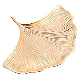JOINPAYA Tragbarer Schmuckaufbewahrungsbehälter Ginkgoblatt Design Langlebiges Material Großes Fassungsvermögen Schmuckkästchen und Aufbewahrungsschale für Zuhause und Reisen