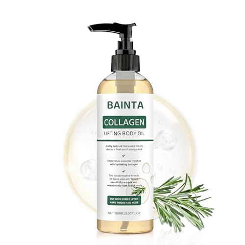 Collagen Lifting Body Oil for Firming & Hydration - Lightweight Non-Greasy, Fast-Absorbing, Helps...