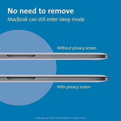 Image of Kensington MP13 Magnetic Macbook Pro Privacy Screen for 13 inch (2016-2022, M1, M2) / Macbook Air 13 inch (2018-2021, M1), Removable Laptop Privacy Filter, Macbook Mac Screen Protector, K64490WW