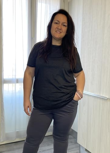 COOTRY Women's Plus Size Workout Tops Loose Fit Short Sleeve Athetic Running Yoga Shirts4