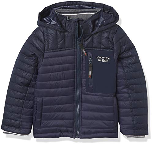 London Fog Boys' Active Puffer Jacket Winter Coat, Navy Camo, 10/12 #TOP9