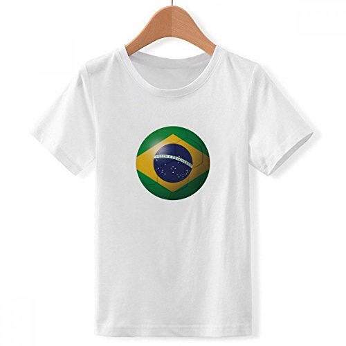 T-Shirt Football Brésil Blanc XXL Garçon pour Éviter l'Inconfort en Plein Jeu