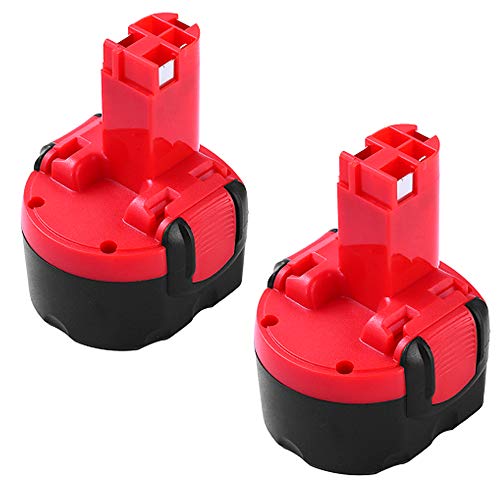 2 Pacchi 3000mAh Ni-MH Sostitutiva per Bosch 9.6V Batteria BAT048 BAT100 BAT119 2607335272 2607335461 PSR960 GSR9.6 Attrezzo Elettrico Senza Fili