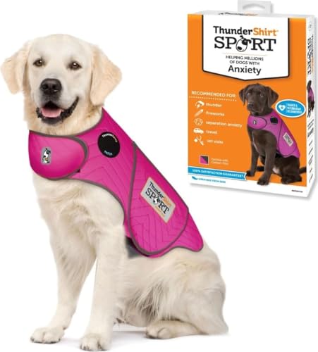 Image of ThunderShirt for Dogs Calming Anxiety Vest, X Large, Fuchsia Sport
