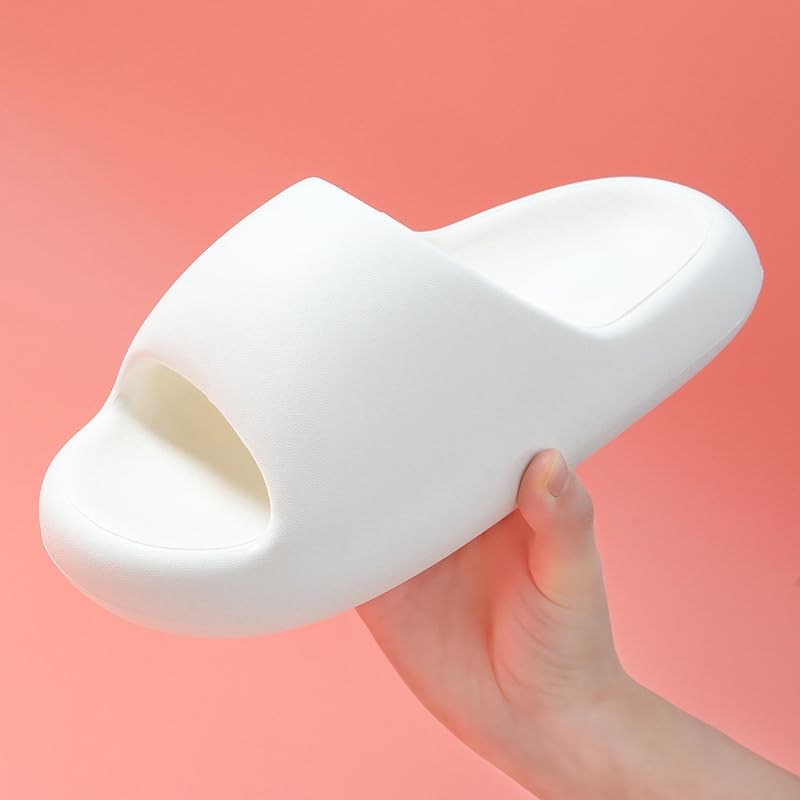 Geerta Cloud Slippers Slides for Women and Men, Indoor Bathroom Shower Shoes Sandals, Ultimate Comfort, Lightweight, Thick Sole, Non-Slip, Easy to Clean3