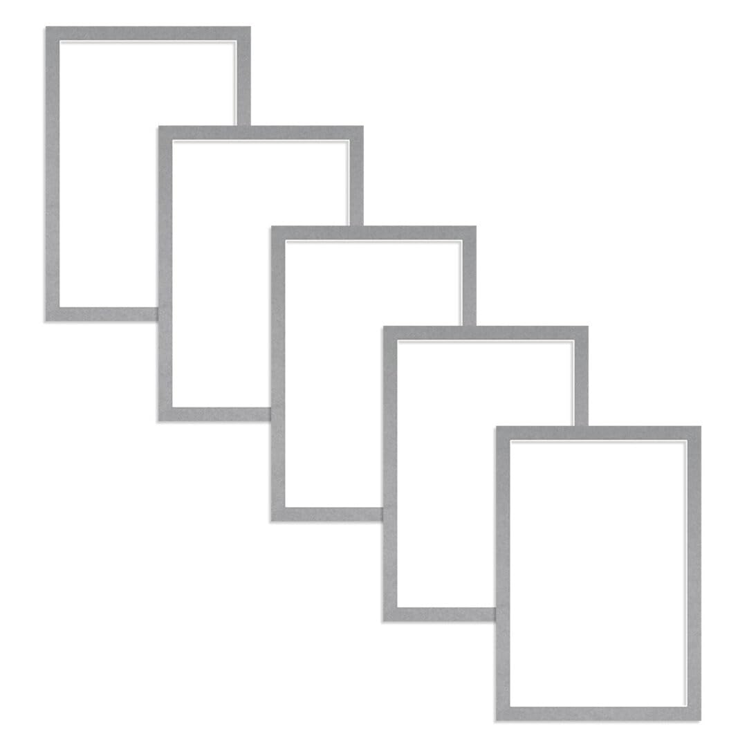 Alison Kingsgate 100X70CM Silver Picture Mount - 90X60CM Aperture - Pack 5 — image 1