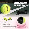 Hikeen Premium Tennis Trainer Rebound with Metal Base,Portable Solo Tennis Trainer Set with 3 Highly Elastic String Balls,Tennis Practice Equipment for Adult Kids an Beginners