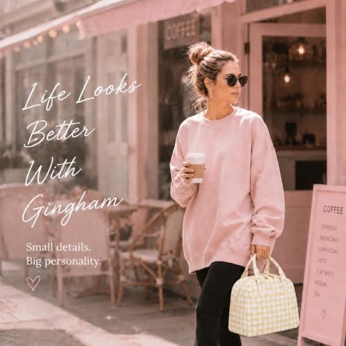 Image of LOVELYWIND Lunch Box for Women Cute Lunch Bags for Women Lunch Tote Bags Reusable Insulated Lunch Box Large Capacity Reusable Insulated Cooler for Work or Travel Gifts or Beach