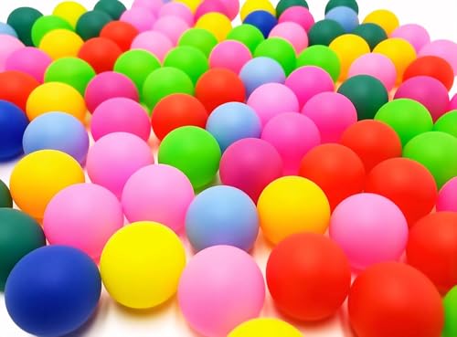 Balles de tennis de table multicolores pour créer des activités et décors de fête