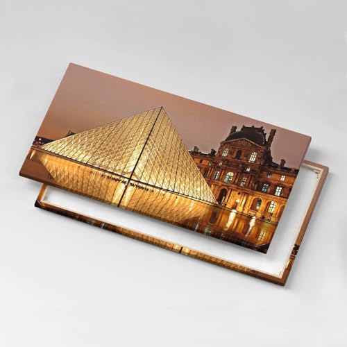 Musée du Louvre Image sur Toile - Évocation de Paris en Décoration Murale - 5