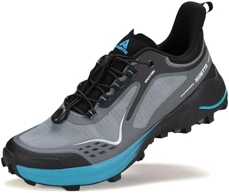 HUMTTO Men’s Quick Laces Hiking Sneaker Lightweight Breathable Walking Outdoors Trail Running Shoes HUMTTO Men’s Quick Laces Hiking Sneaker Lightweight Breathable Walking Outdoors Trail Running Shoes