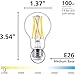 PHILIPS LED 60W A19 8-Pack Ultra Definition Soft White (2700K) 800 Lumen (8W = 60W) Dimmable Frosted Flicker-Free Light Bulbs