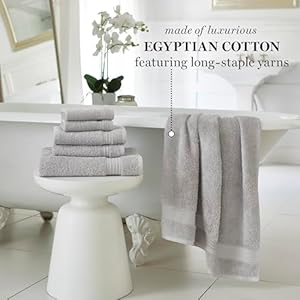Marthastewartegyptiancottonbathtowelsset6piece2bathtowels2handtowels2washclothsabsorbentbathroomtowelsbathroomessentialssilver  Urban Country Home Decor Martha stewart egyptian cotton bath towels set 6 piece 2 bath towels 2 hand towels 2 washcloths absorbent bathroom towels bathroom essentials silver  urban country home decor