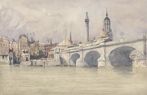 Tableaux Oeuvre Dimpression Wall Art de David Cox Peintures Nouveau Pont de Londres 60x90cm