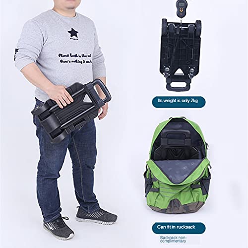 Carrito de Compras Portátil Plegable con Ruedas Azul miniatura 6