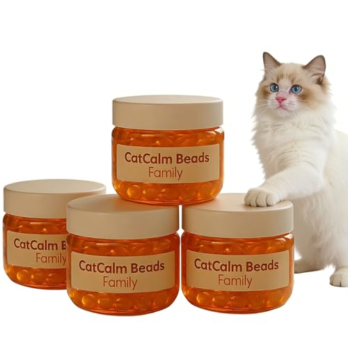 petlifebio Diffuser to Calm Cats Cat Calm Beads Family Cat Calming Diffuser Gel Non Plug in 4 Pack Cat Anxiety Relief Lasting 2 Months Downtime More Peaceful for Pets and Owners Alike. (4pc)