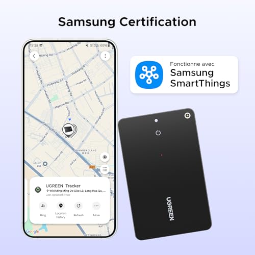 Traqueur Bluetooth étanche IP68 UGREEN FineTrack Slim S Galaxy