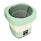 lavadora plegable | Mini lavadora plegable con Spin Dry - Lavadora plegable con capacidad de 6.1 lb, bomba de drenaje de deshidratación rápida para apartamento, dormitorio, camping, Osmanthus