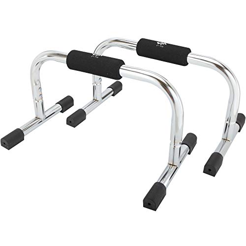 JFIT Pro Push Up Bar Stand, Set of 2 Bars – Made in Taiwan – UPDATED STYLE – 9″ or 11″ Options – NEW Thicker Grips and Non-Skid Feet for Enhanced Push Ups