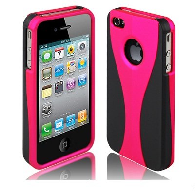 AEVI24 – Carcasa para iPhone 4S 4 4 G – Funda – carcasa rígida – 3 parte – Rosa
