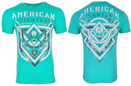 American Fighter Men's T-Shirt Lost Springs Crew Neck M Blue