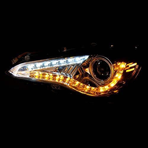 AKKON - For 2013-2020 BRZ/FR-S / 86 Chrome Bezel DRL Daylight LED Strip Design HID Type Projector Headlights