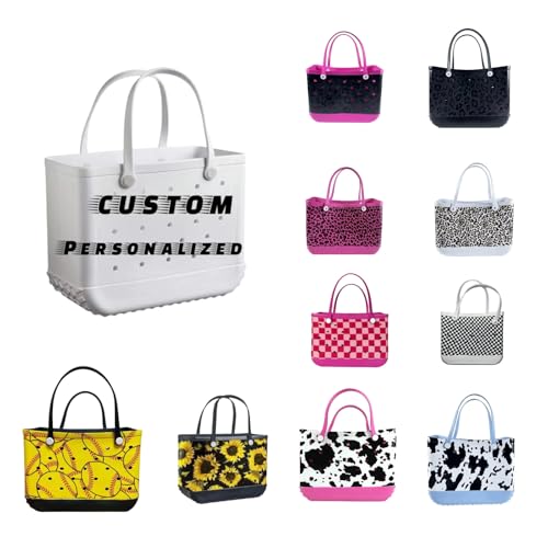 Rubber Tote Bag, Waterproof Beach Bag Pool Bag, Travel Tote Bag for Women, EVA Rubber Bag, Beach Vacation Essentials