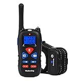 Wodondog Collar Adiestramiento Perros, Collar Eléctrico para Perro Impermeable y Recargable para Perros Pequeños, Medianos y Grandes Remoto de 500 Metros