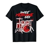 Batería. Batería. El metrónomo más ruidoso de todos los Camiseta