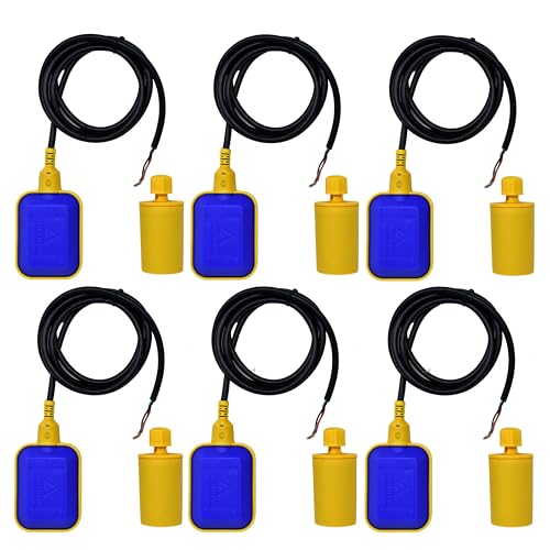 Image of AMPEREUS Fully Automatic Water Tank Controller Sensor | Motor On /Off System Float Switch | Smart Water Level Control Auto Cut Off Sensor with 2 Meter Wire (Pack 6)